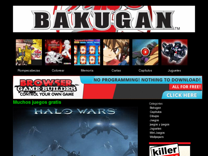 www.dibujosbakugan.com.ar