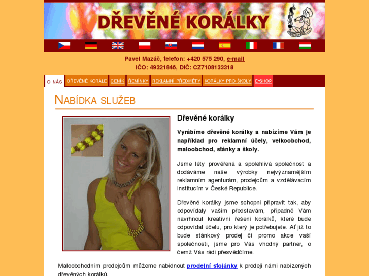 www.drevene-koralky.com