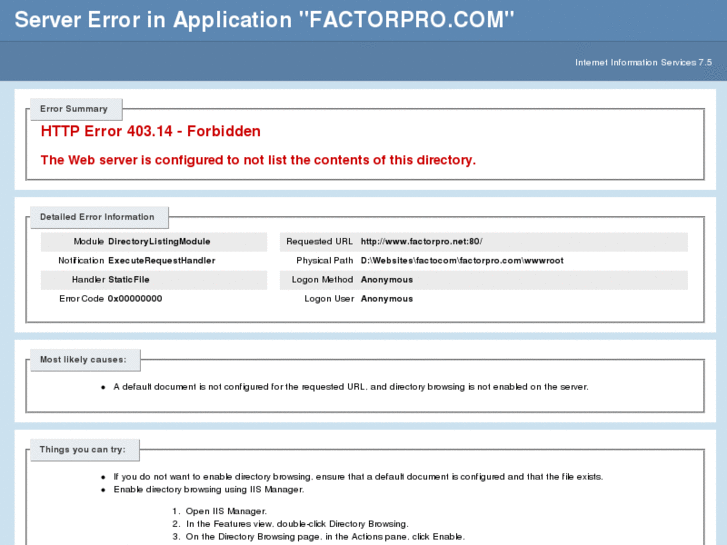 www.factorpro.net