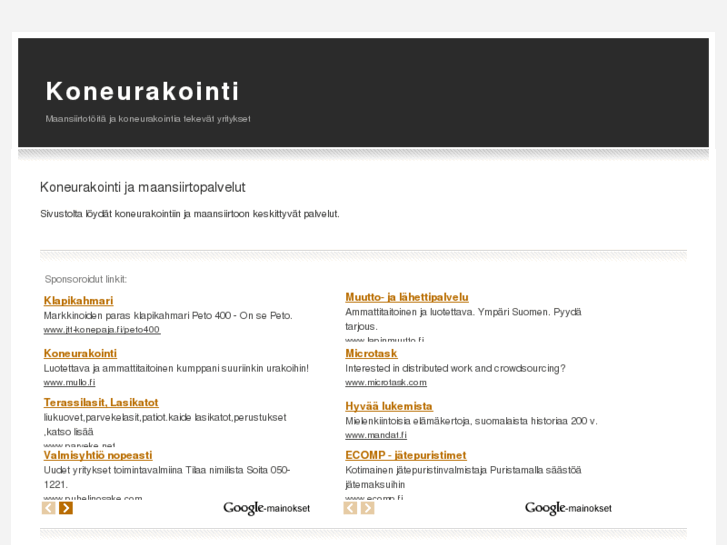 www.koneurakointi.info