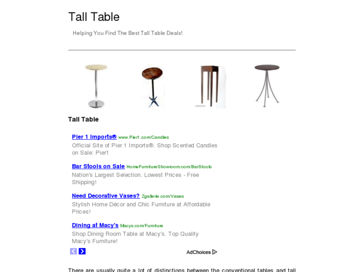 www.talltable.net