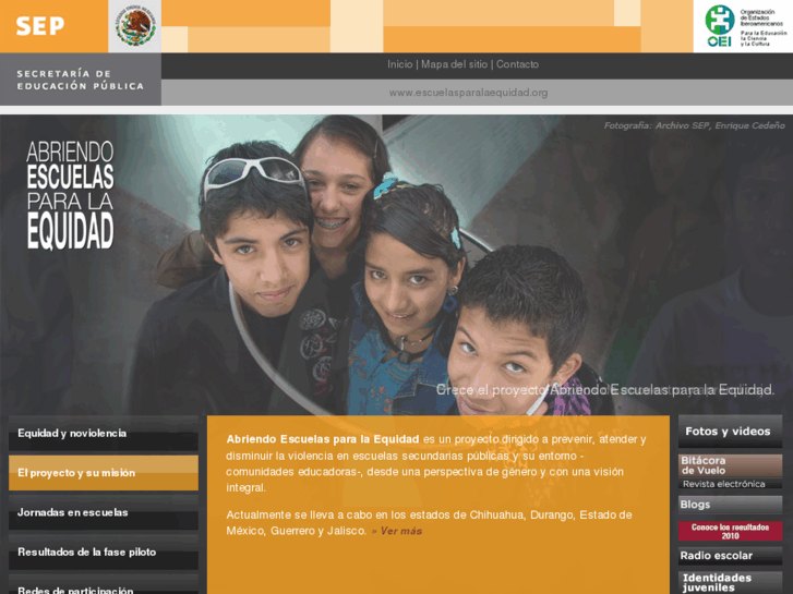 www.abriendoescuelasparalaequidad.org