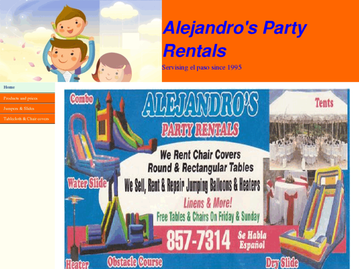 www.alejandrospartyrentals.info