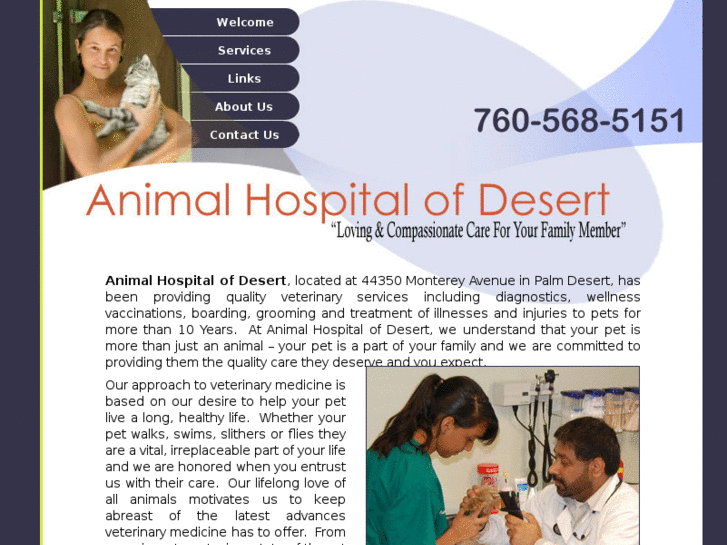 www.animalhospitalofdesert.com