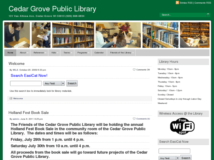 www.cedargrovelibrary.net