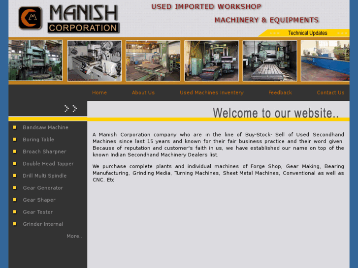 www.manishusedmachinery.com