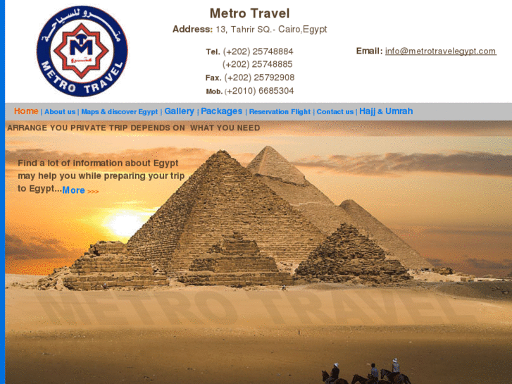 www.metrotravelegypt.com