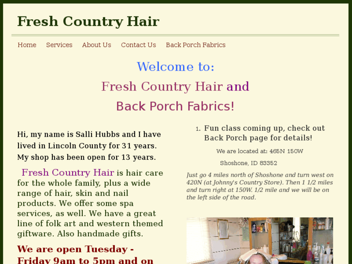 www.freshcountryhair.com