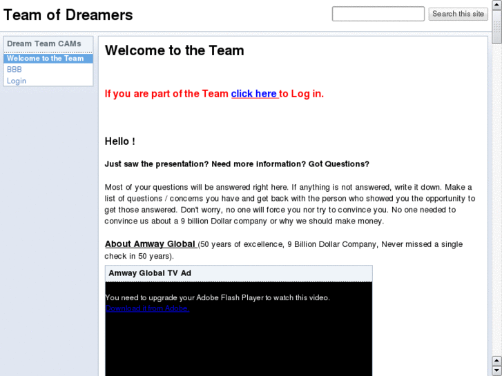 www.teamofdreamers.info