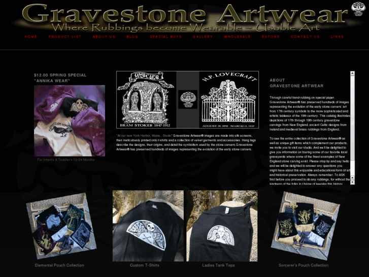 www.gravestoneartwear.com