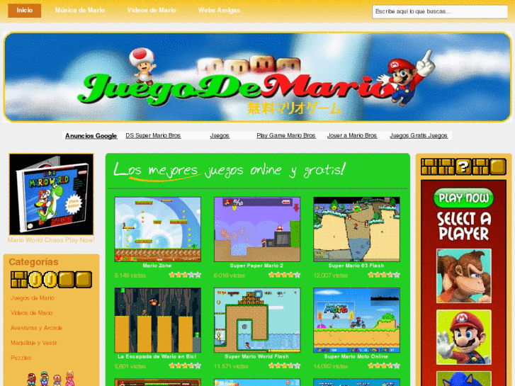 www.juegodemario.net