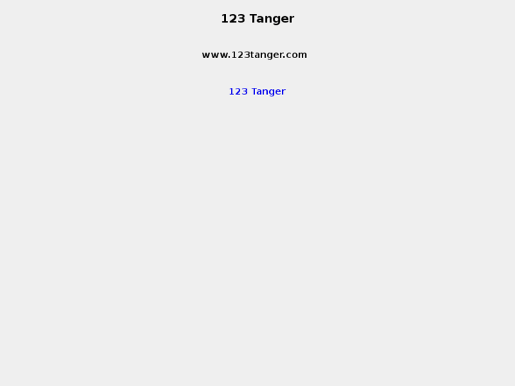 www.123tanger.com