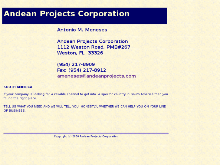 www.andeanprojects.com