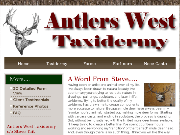 www.antlerswesttaxidermy.com