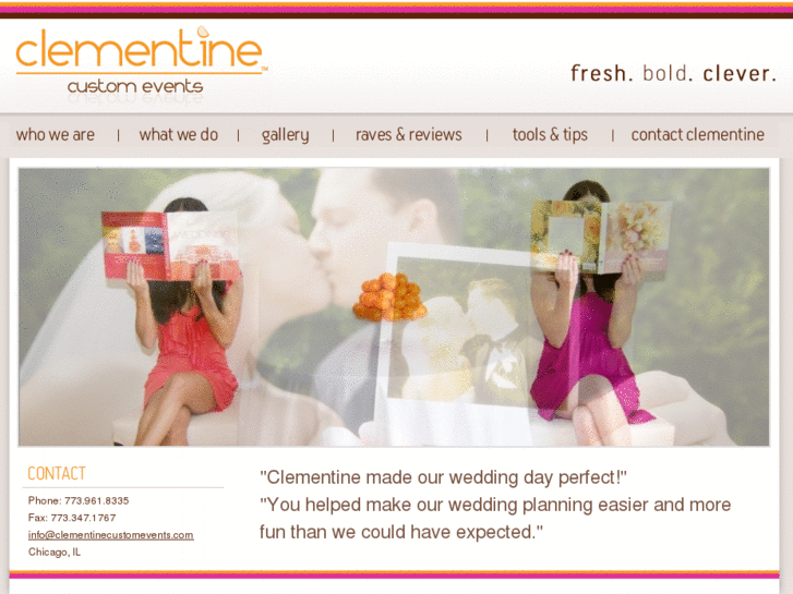 www.clementinecustomevents.com