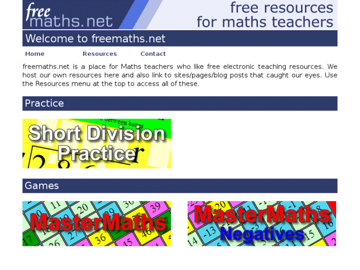 www.freemaths.net