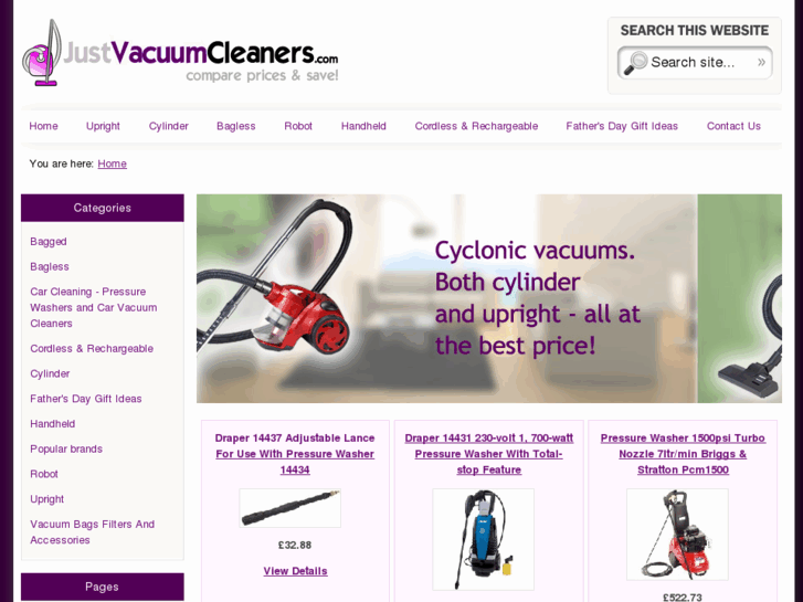 www.justvacuumcleaners.com