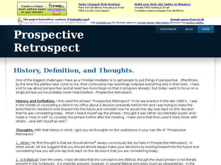 www.prospectiveretrospect.com