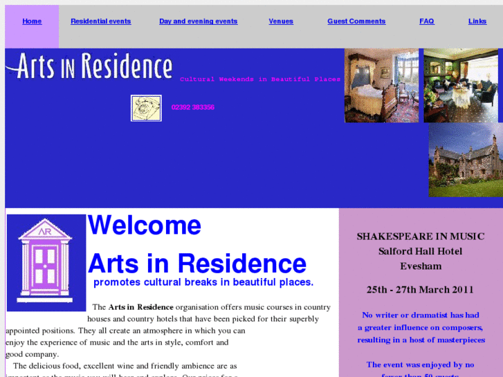 www.artsinresidence.co.uk