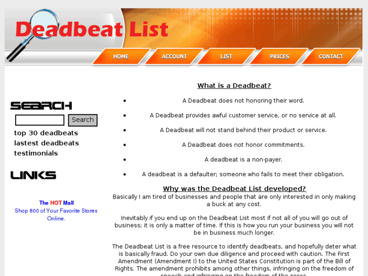 www.deadbeatlist.com