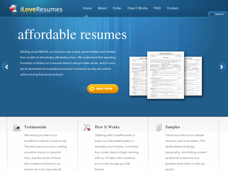 www.iloveresumes.com