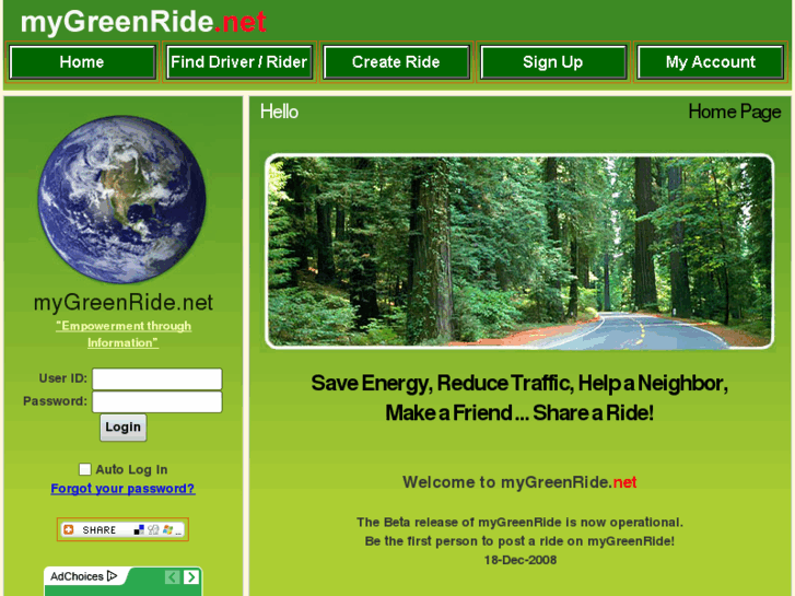 www.mygreenride.net