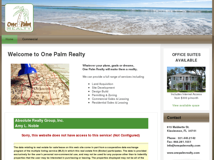 www.onepalmrealty.com