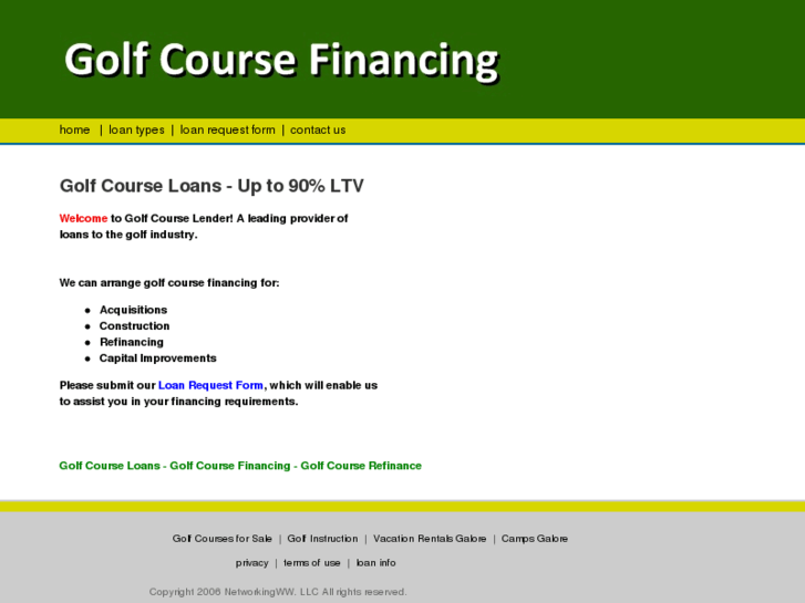 www.golfcourselender.com