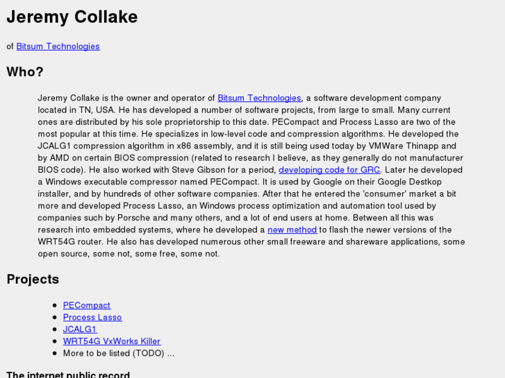 www.jeremycollake.org