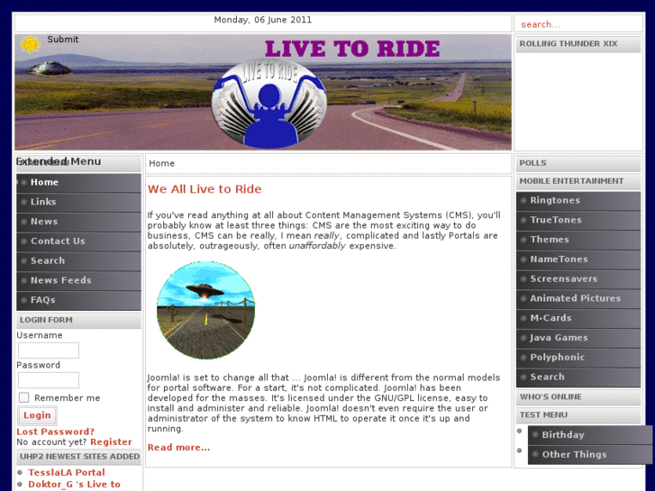 www.livetoride.mobi