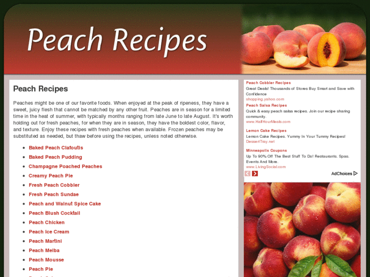 www.peachrecipes.net