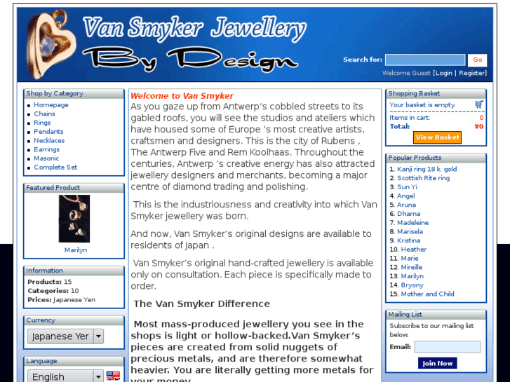 www.vansmykerjewellery.com