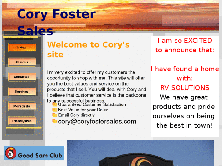 www.coryfostersales.com