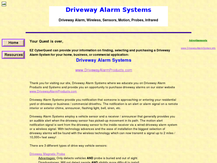 www.drivewayalarmsystems.biz