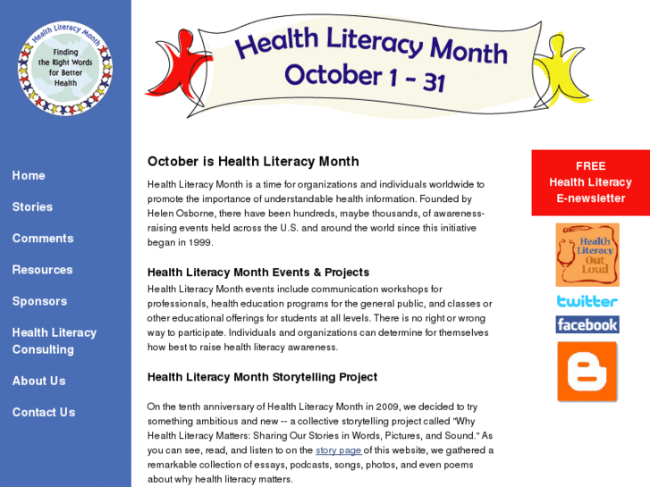 www.healthliteracymonth.com