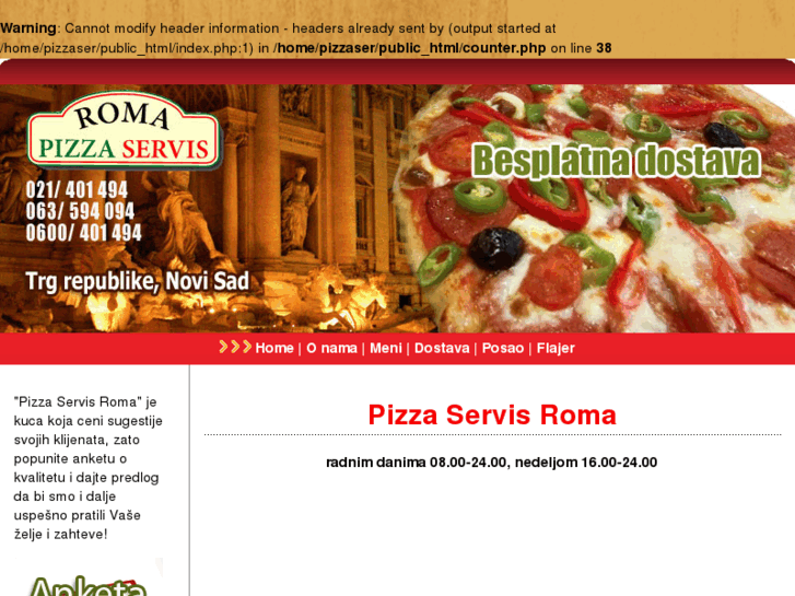 www.pizzaservisroma.com