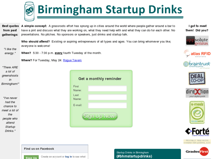 www.bhmstartupdrinks.com