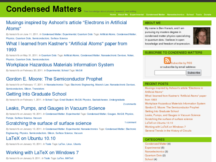 www.condensedmatters.org