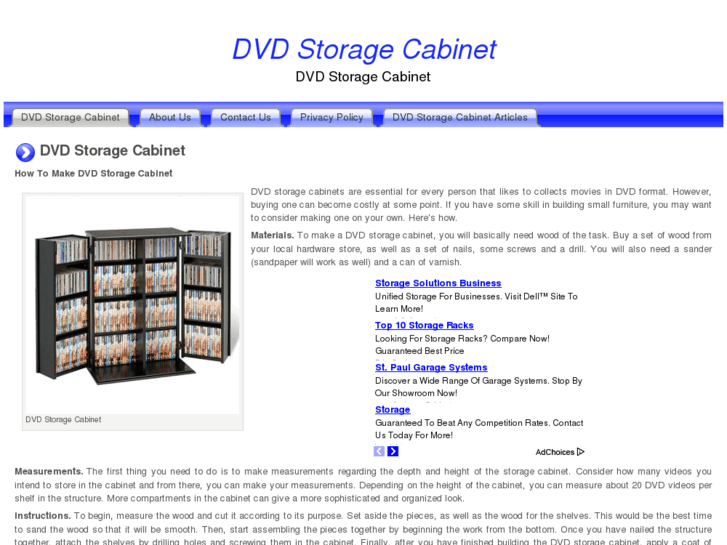 www.dvdstoragecabinet.org