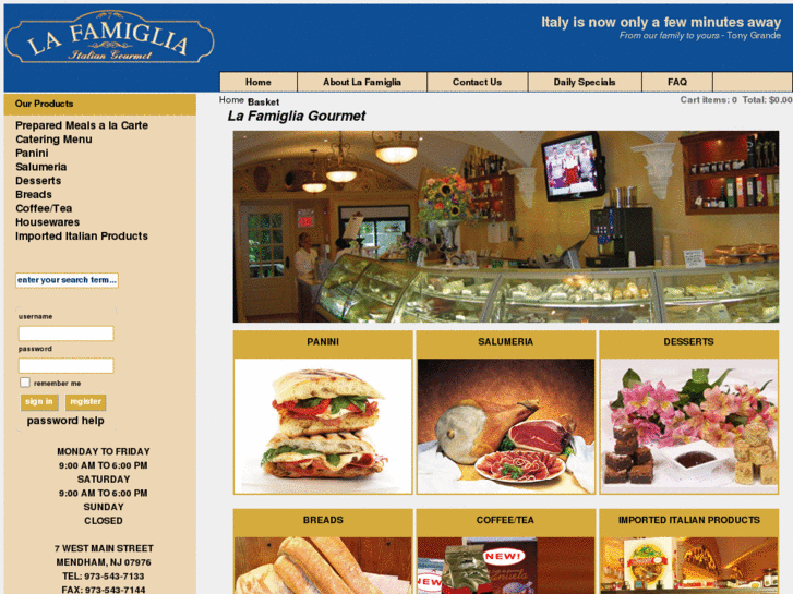 www.lafamiglia-gourmet.com