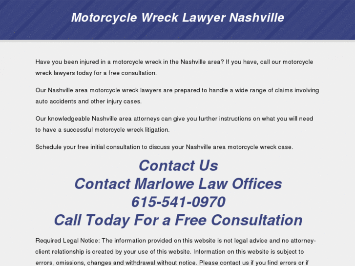 www.motorcyclewrecklawyernashville.com