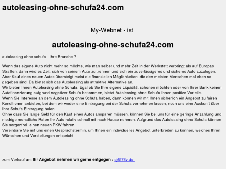 www.autoleasing-ohne-schufa24.com