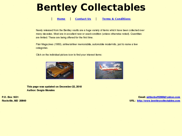 www.bentleycollectables.com