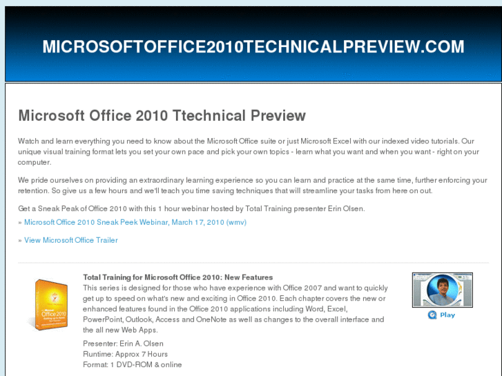 www.microsoftoffice2010technicalpreview.com