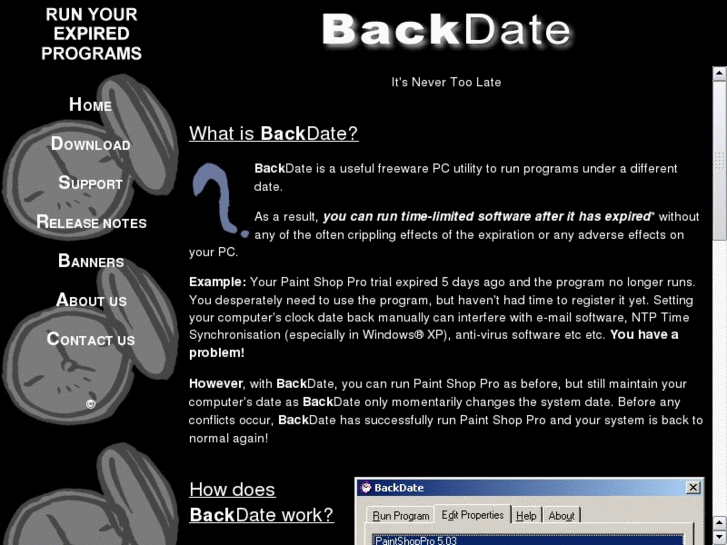 www.backdate.net
