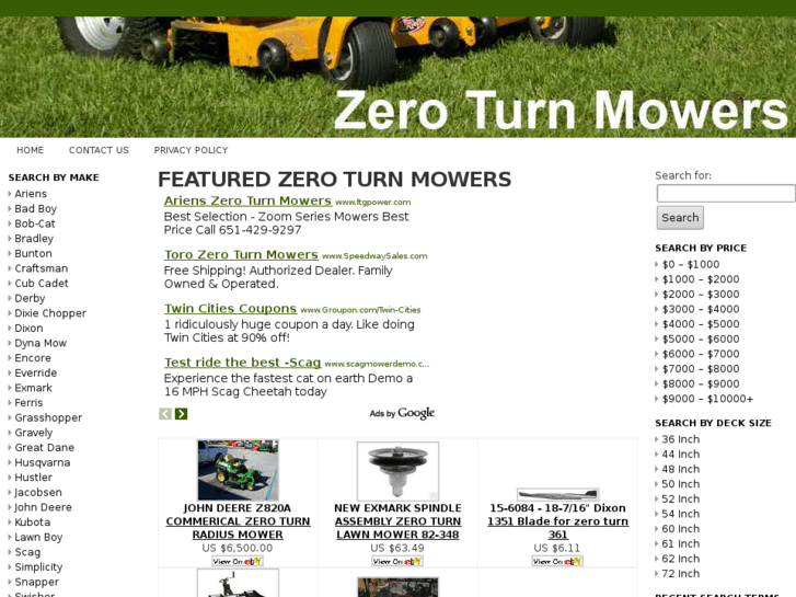 www.buyzeroturnmowers.com