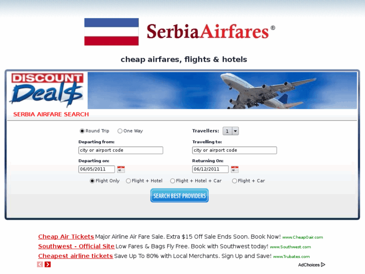 www.serbiaairfares.com