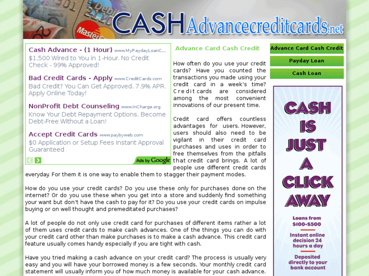 www.cashadvancecreditcards.net