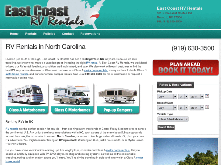 www.eastcoastrvrentals.com