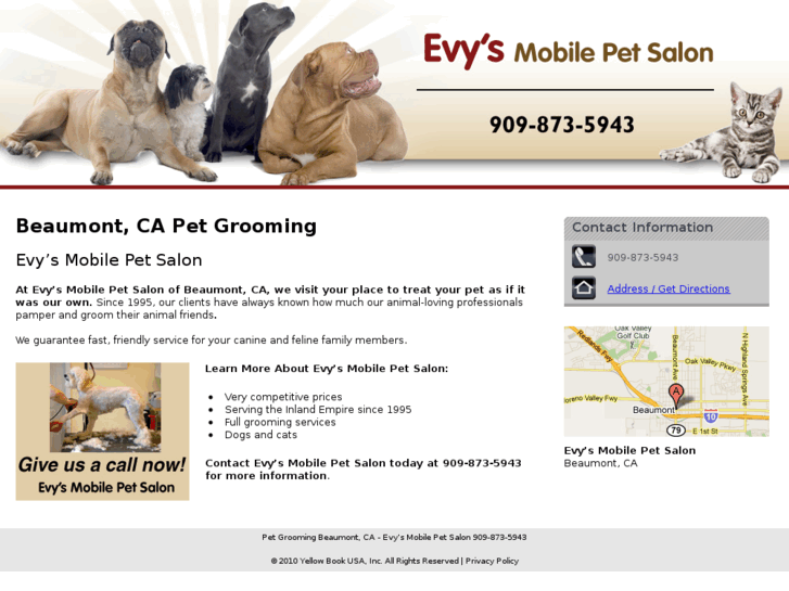 www.evysmobilepetsalon.com